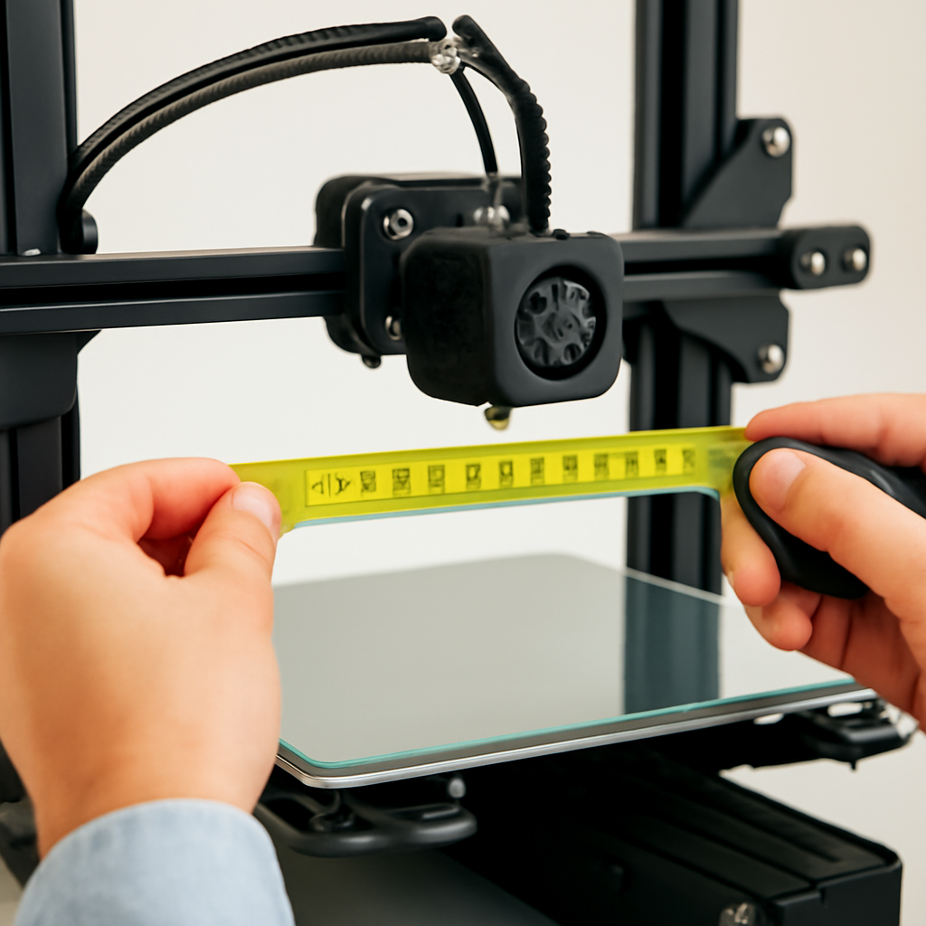 Kalibrierung eines Druckers mit Maßband