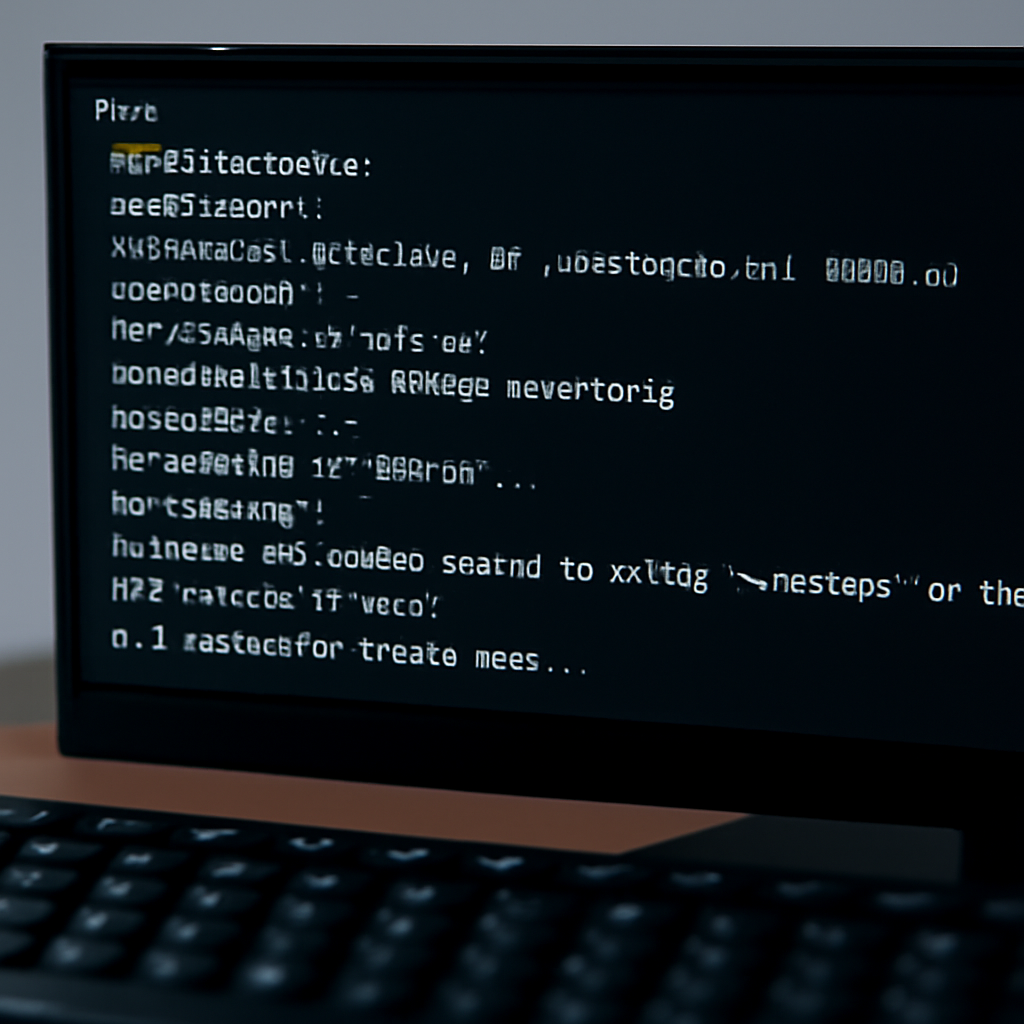 Linux-Terminal mit Bash-Befehlen zur Firmware-Konfiguration