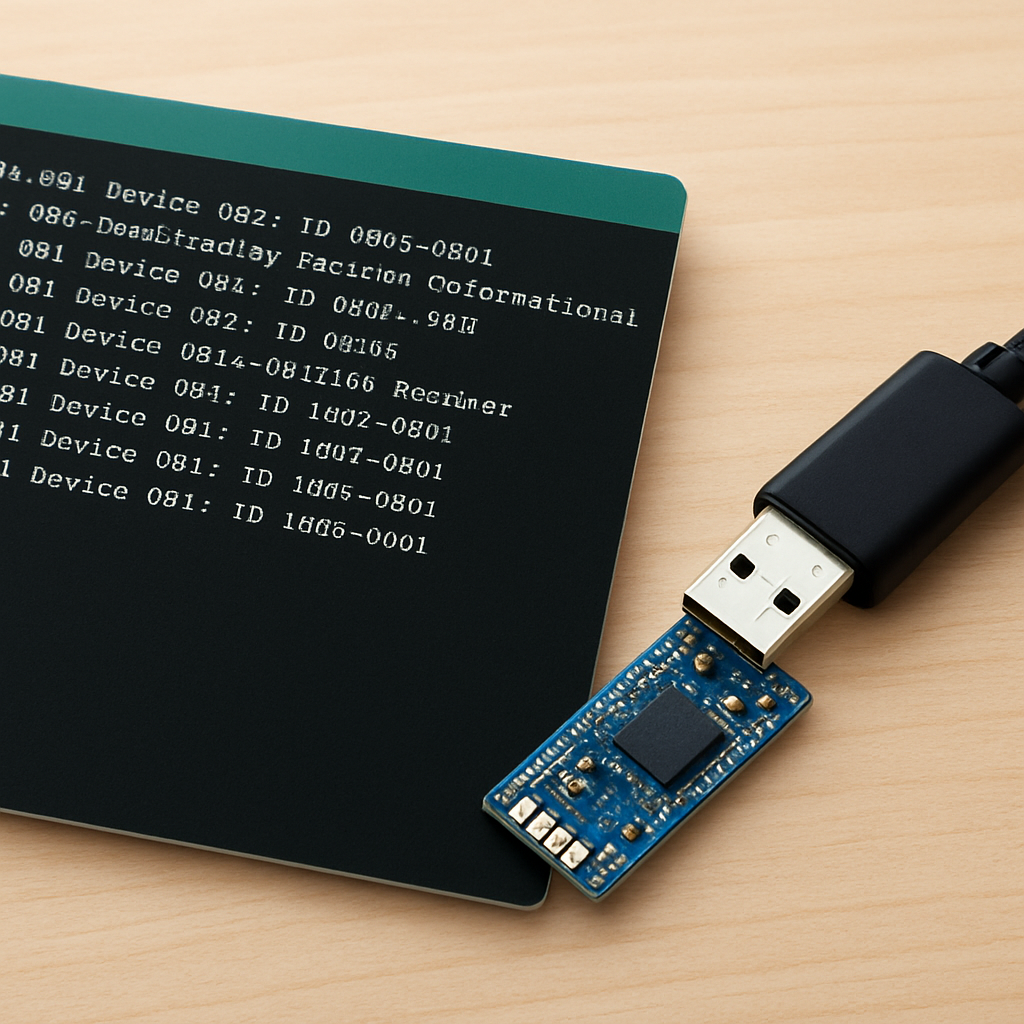 Beispielhafte USB-Geräte-Liste und Flash-Flow