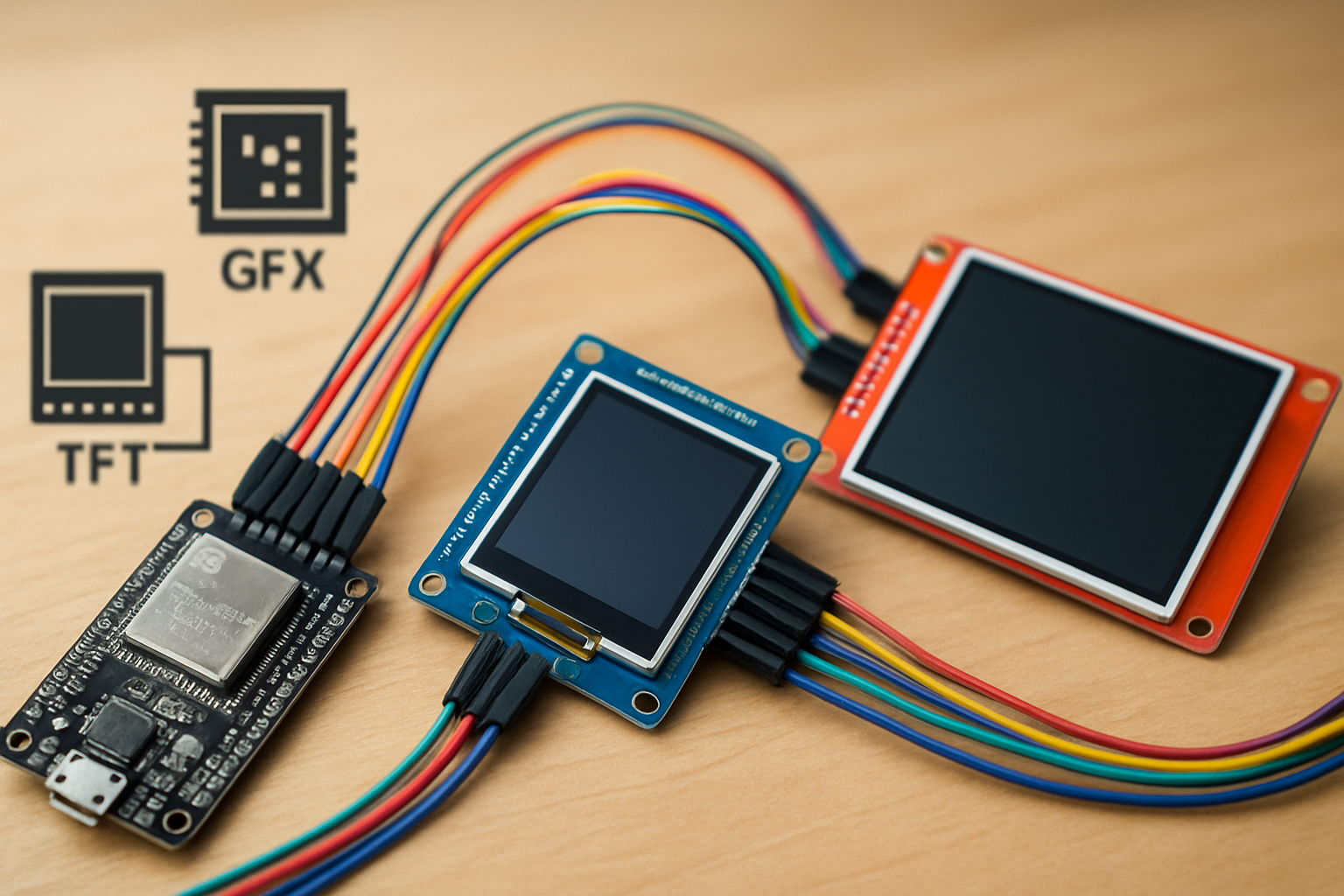 TFT Display und Mikrocontroller anbinden: fokussierte Praxisreferenz zu Treibern, Formaten, Grafiken und Optimierung