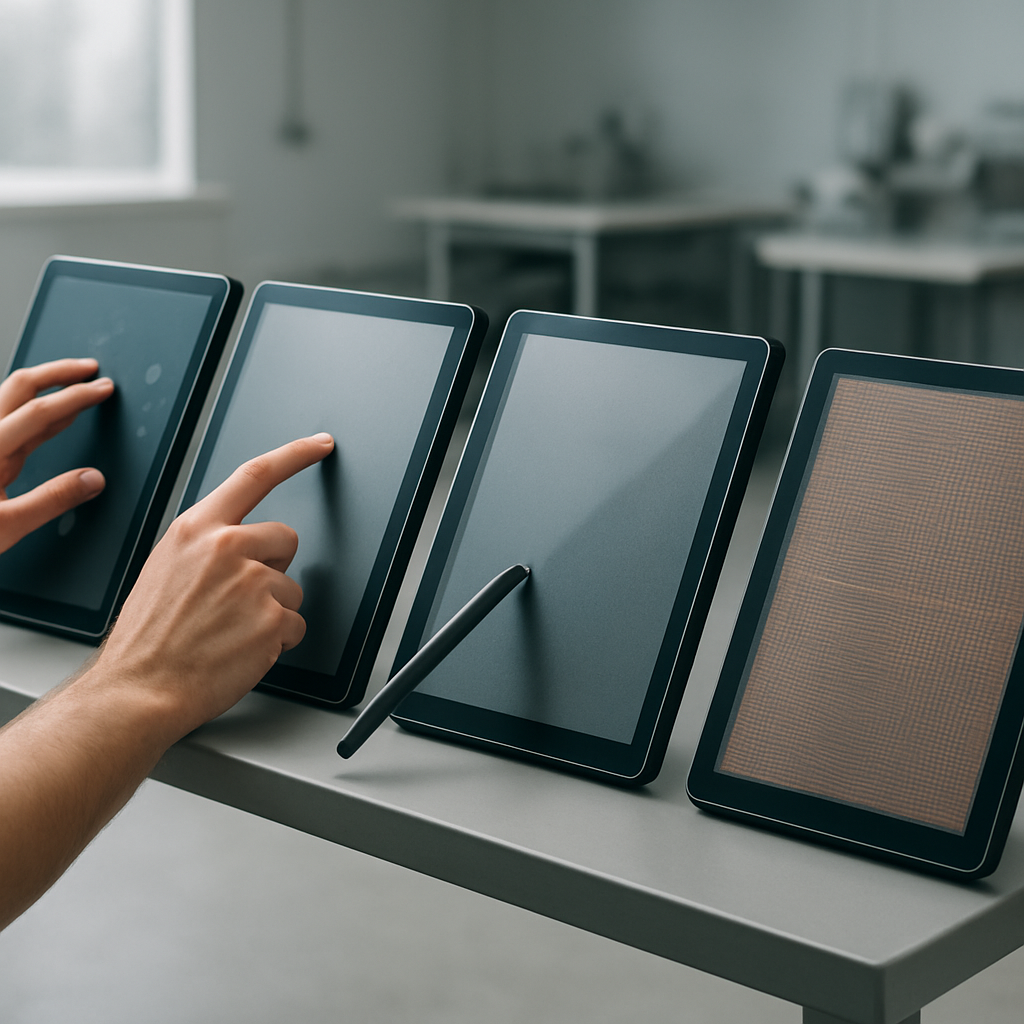 Vier Touch-Technologien im Labor-Vergleich praxisnah