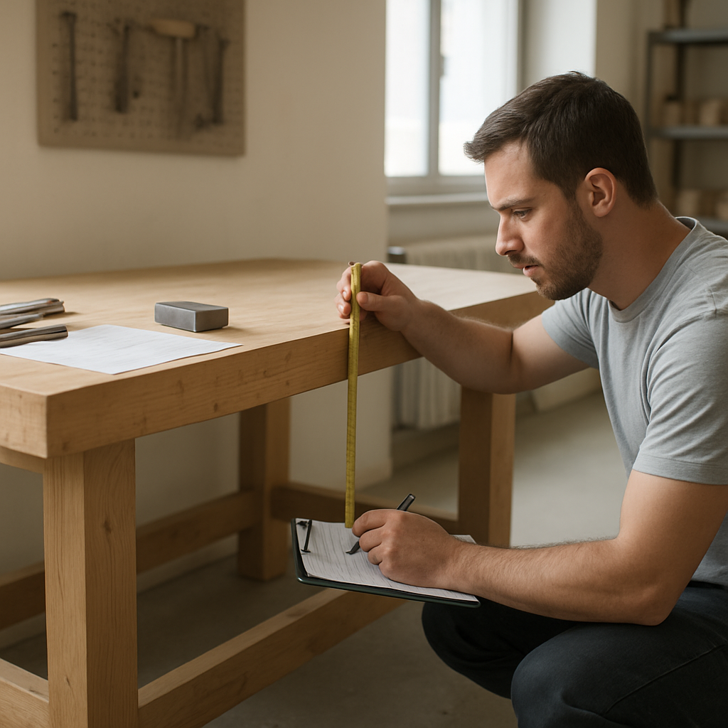 Bestandsaufnahme der Arbeitsaufgaben in der Werkstatt