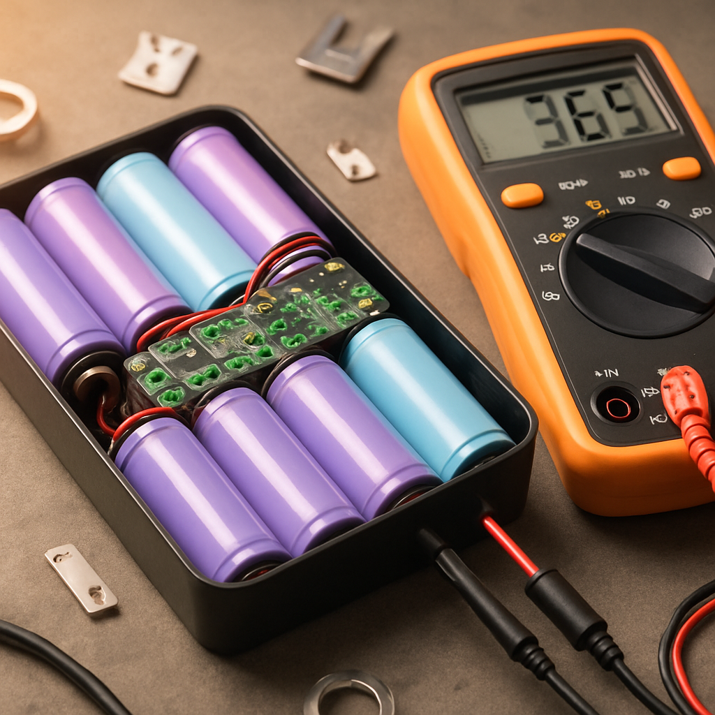 18650-Zellen im Kern des DIY-Powerbanks