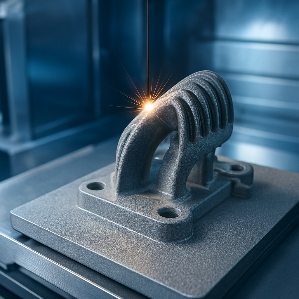 DMLS-Druck erzeugt hochpräzise Antennenbauteile aus Metall.