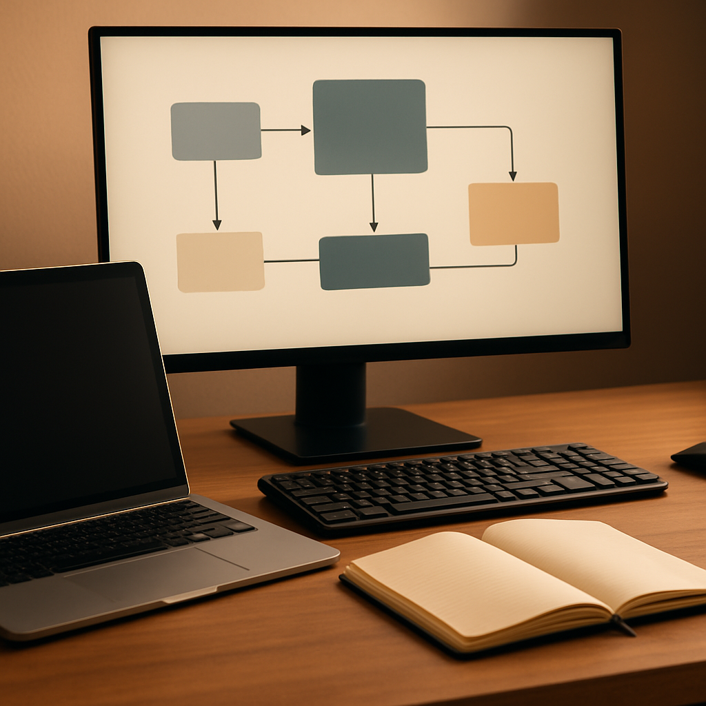 Architekturprinzipien des Bash-Wrappers visualisiert im Editorial-Kontext