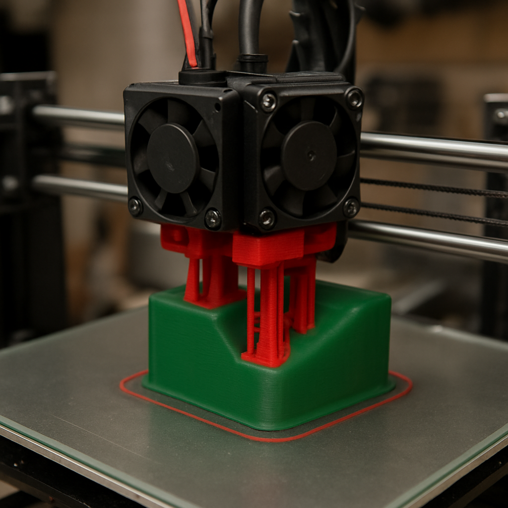 PLA-Trick erleichtert Entfernen von PETG-Supports