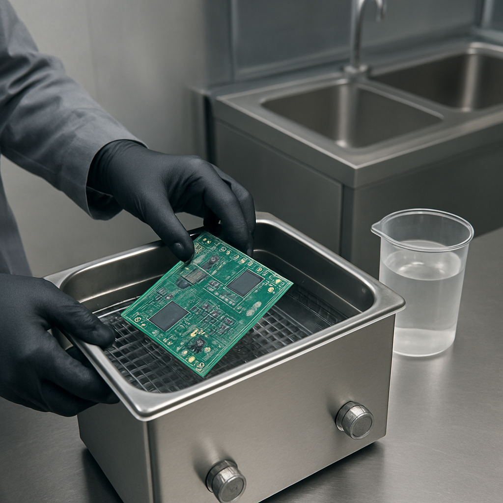 Reinigungstechnologien in Aktion: IPA, Ultraschall, Spülung